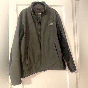 The North Face, Mens Grey&Black Soft Shell with faux fur/fleece lining, Large